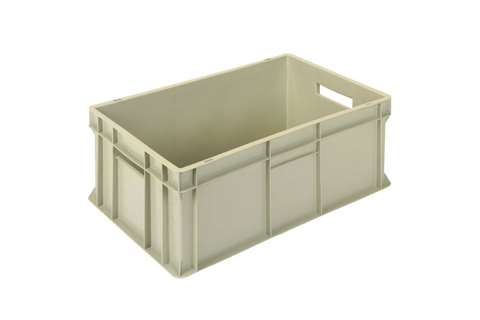 EN Stacking bin Gold Gold 46l - 600x400x240mm - closed sides and reinforced closed bottom