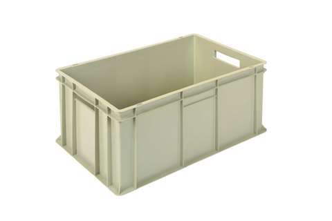 EN Stacking bin Gold Gold 53l - 600x400x260mm - closed sides and reinforced closed bottom