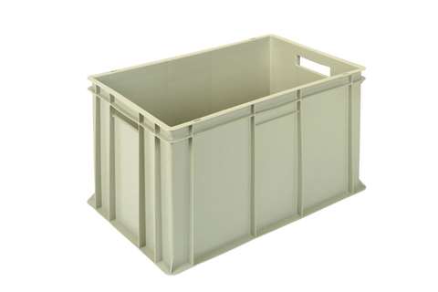 EN Stacking bin Gold Gold 70l - 600x400x350mm - closed sides and reinforced closed bottom