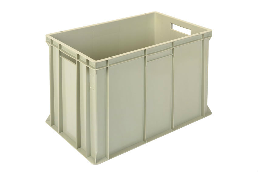 EN-Stapelbehälter Gold 82l - 600x400x410mm - geschlossene Wände und Boden verstärkter 