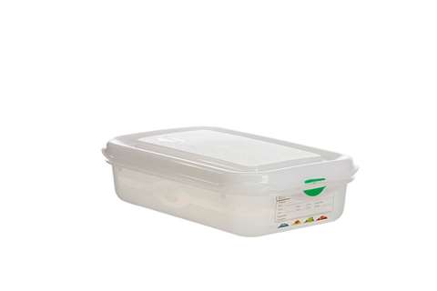 Gastronox 1/4 - 65mm Tiefe - 1,8l - mit Deckel und Clips