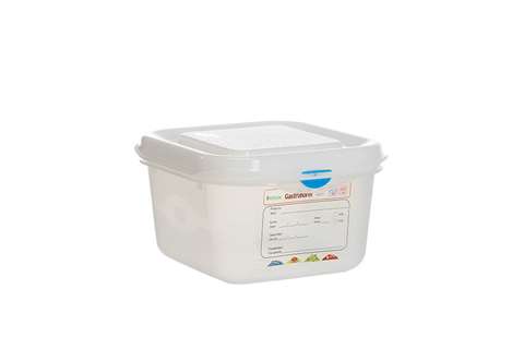 Gastronox 1/6 - 100mm high - 1,7l - lid and clips included