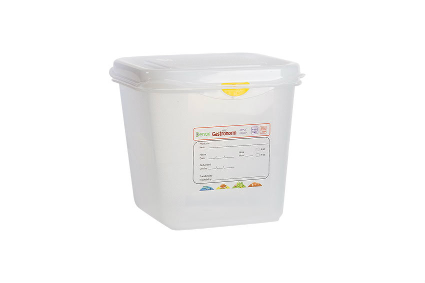 Gastronox 1/6 - 150mm high - 2,6l - lid and clips included 