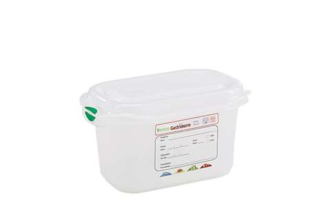 Gastronox 1/9 - 100mm high - 1l - lid and clips included