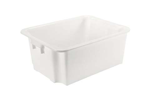 EN nest- and stackable transport crate 110l - 800x600x330mm - Rota - rounded corners
