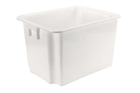 EN nest- and stackable transport crate 170l - 800x600x505mm - Rota - rounded corners