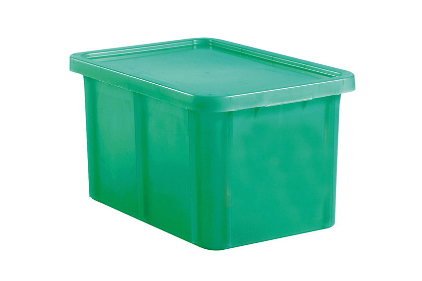 EN stackable transport crate Special 55l - 600x400x330mm - rounded corners - incl. lid 
