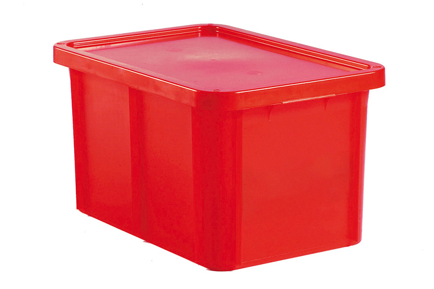 EN stackable transport crate Special 55l - 600x400x330mm - rounded corners - incl. lid 