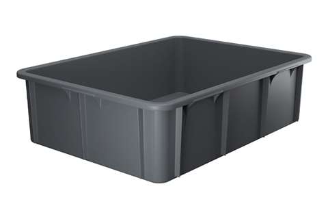 EN stackable transport crate Special 80l - 800x600x220mm - rounded corners