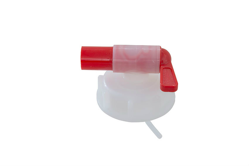 Din 61 screw cap for jerrycan - with red spigot plug 