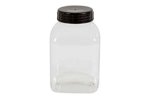 Square container wide opening - 2000ml - serie 310 PVC/petg