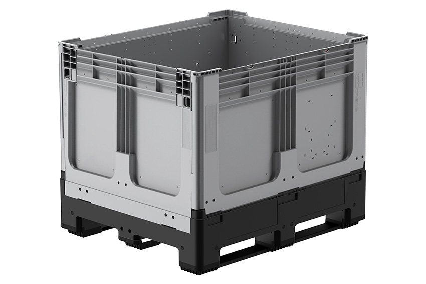 Logifold box 1200x1000x975mm - 855l - closed - 3 skids 