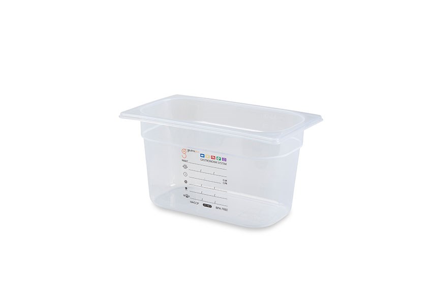 Gastroplus 1/4 - 150mm Tief - 3,8l - IML-Etikett  - Ohne Deckel 