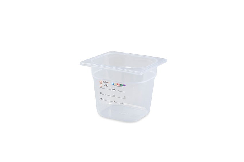 Gastroplus 1/6 - 150mm Tief - 2,3l - IML-Etikett  - Ohne Deckel 