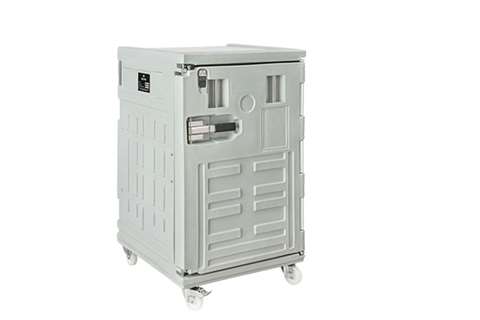 Cargo line isothermal container 370 l - on 4 castors