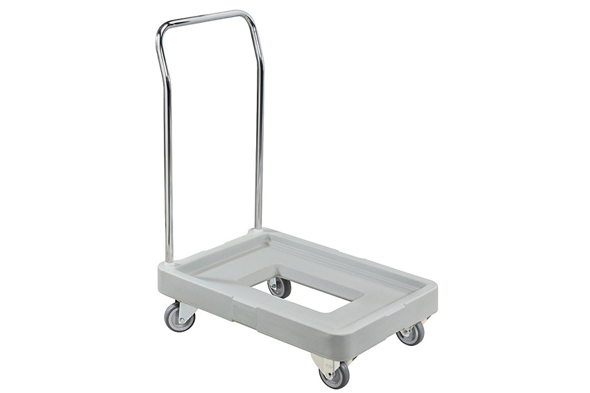 Maxidolly mit Edelstahlgriff - 525x750x965mm - 2 Lenkrollen + 2 Bockrollen 