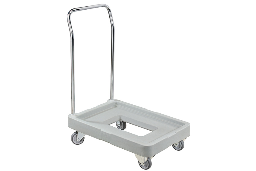 Maxidolly mit Verchromtem Griff - 525x750x965mm - 2 Lenkrollen + 2 Bockrollen 