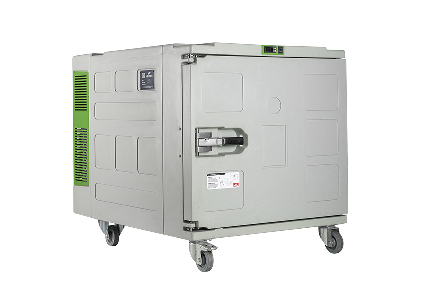 Isoliercontainer Koala Green 600 - 1400x1050x1165mm - Umluftkühlung - -25°C +10°C - 4 Räd 