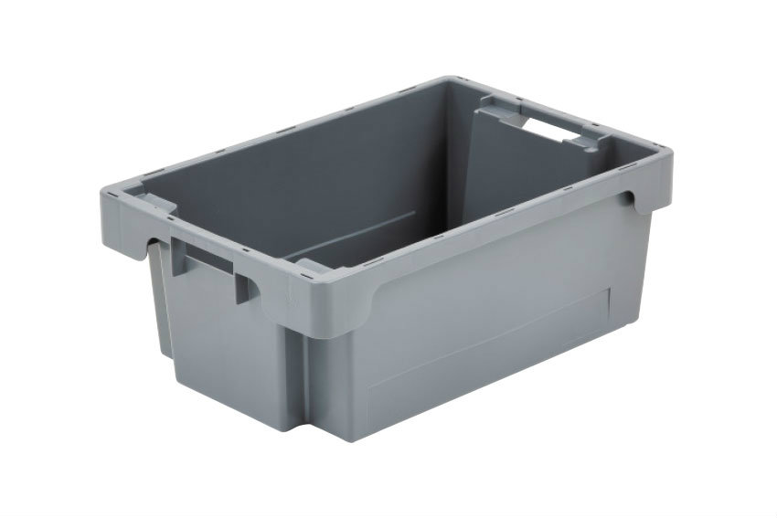 EN Nestable and stackable crate 32l - 600x400x200mm - closed sides and bottom 