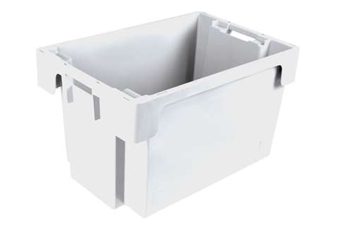 EN Nestable and stackable crate 50l - 600x400x300mm - closed sides and bottom