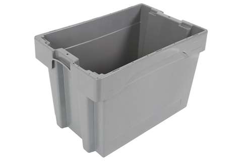 EN Nestable and stackable crate 76l - 600x400x400mm - closed sides and bottom