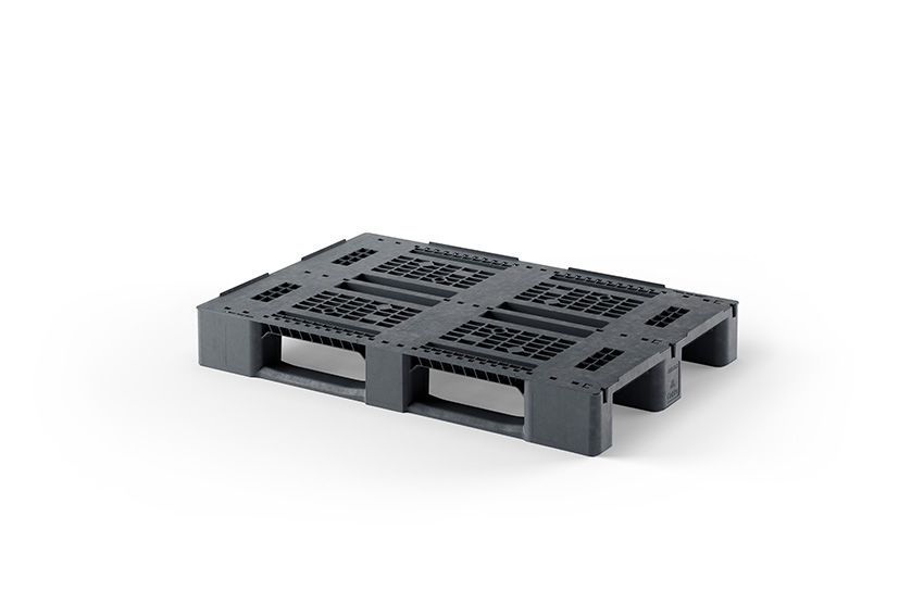 Classic Pallet Eu Alt 1200x800x150mm - 7mm Rand - 3 Kufen - Oberdeck Offen 