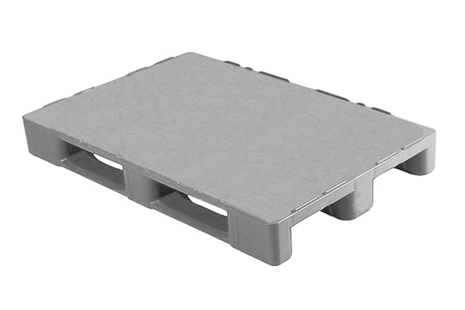 Hygiene Palette - 1200x1000x160mm - 3 Kufen - Oberdeck geschlossen 