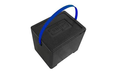 Polibox Boxshop mit Schwarzer Deckel - 415x320xh320mm