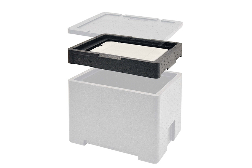 Isothermal top section hot/cold GN1/2 - 420x330x85mm - Polibox Basic 