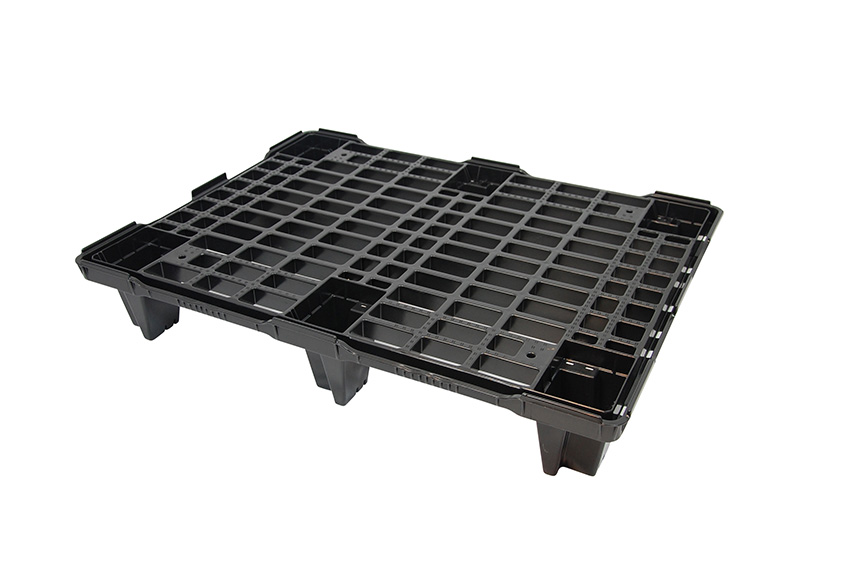 Export pallet - 600x800x130mm - rec - 6 feet - open deck - lightweight 