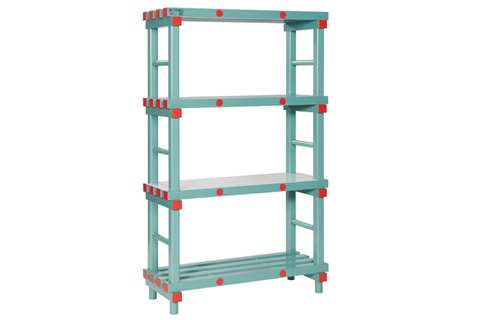 Rack 1000x400x1820mm - 4 shelves - 500mm spacing