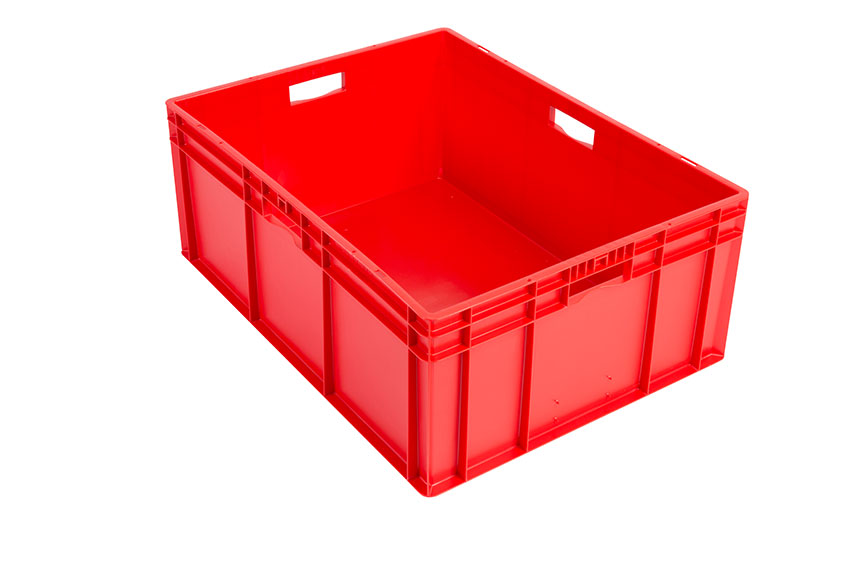 EN Stacking bin Rainbow 127l - 800x600x320mm - closed sides and bottom 
