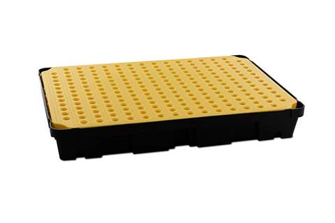 Leak tray with grate - 100l - 1200x800x175mm