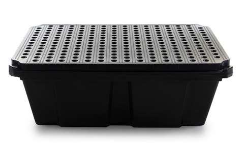 Leak tray with grate - 230l - 1200x800x410mm