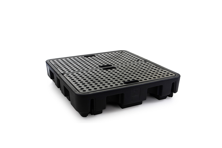 Leak tray with grate - 4 barrels - 250l - 1380x1290x280mm - not for DE/AT 