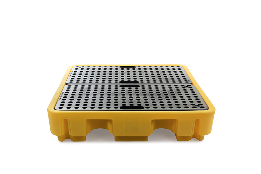 Leak tray with grate - 4 barrels - 250l - 1380x1290x280mm - not for DE/AT 