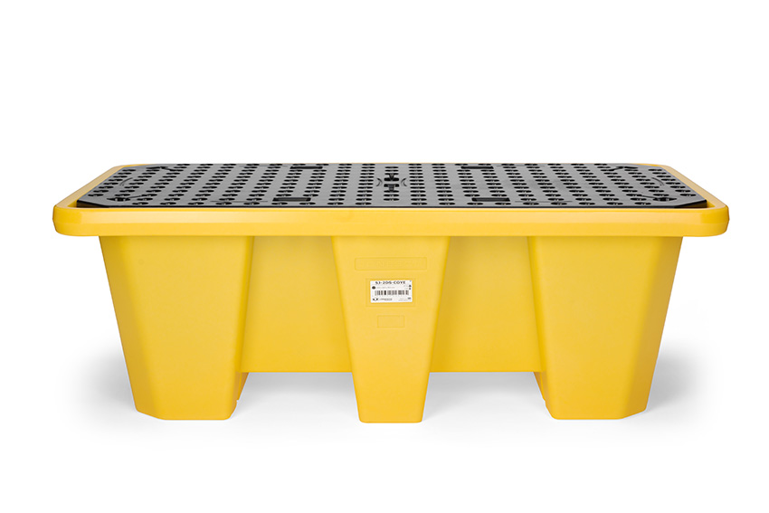 Drip tray with grid 250l - 2 drums - 1450x800x505mm - nestable - not for DE/AT 