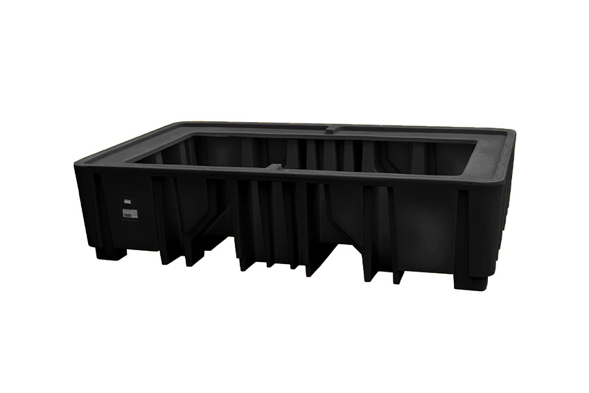 Auffangwanne - 2 IBC Container - 1200l - Ohne Gitter - Nicht Nestbar 