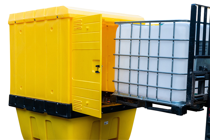 Auffangwanne mit Überdachung - 1 IBC Con - 1260l - 1775x1770x2265mm 