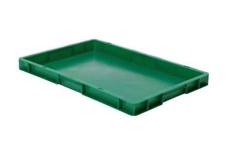 EN Stacking bin Rainbow 9l - 600x400x50mm - closed sides and bottom