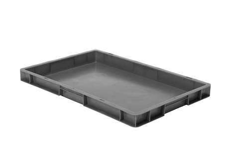 EN Stacking bin Rainbow 9l - 600x400x50mm - closed sides and bottom