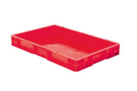 EN Stacking bin Rainbow 14l - 600x400x75mm - closed sides and bottom