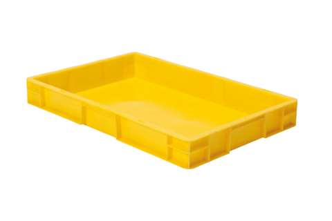 EN Stacking bin Rainbow 14l - 600x400x75mm - closed sides and bottom
