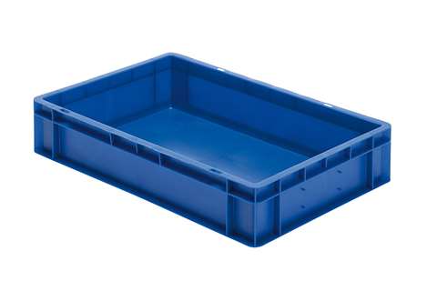 EN Stacking bin Rainbow 22l - 600x400x120mm - closed sides and bottom