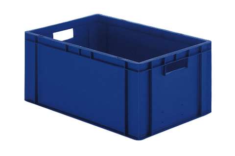 EN Stacking bin Rainbow 51l - 600x400x270mm - closed sides and bottom