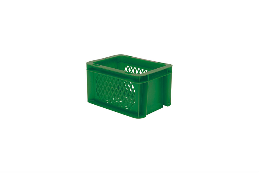 EN Stacking bin Rainbow 2l - 200x150x120mm - perforated sides and bottom 
