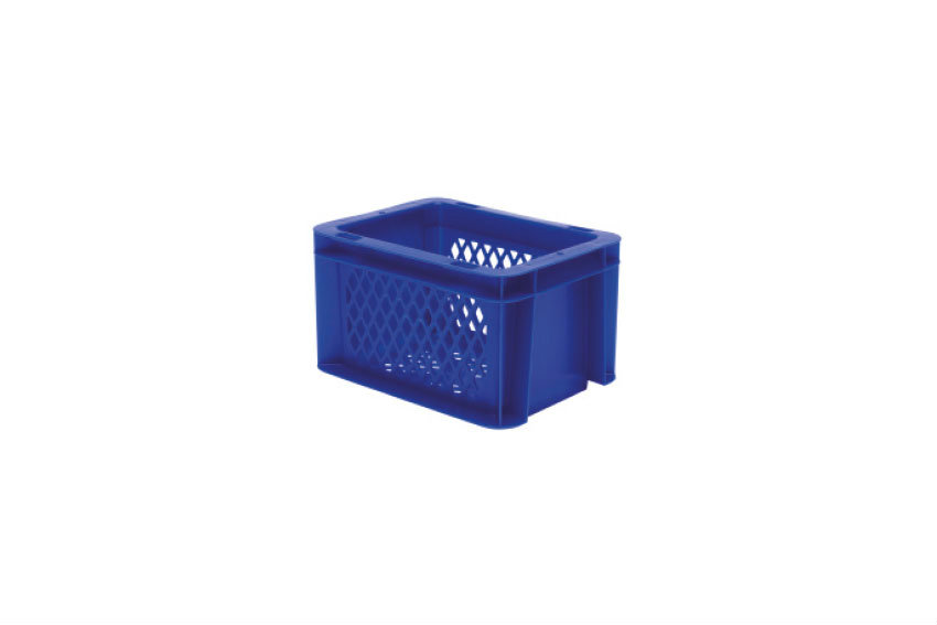 EN Stacking bin Rainbow 2l - 200x150x120mm - perforated sides and bottom 