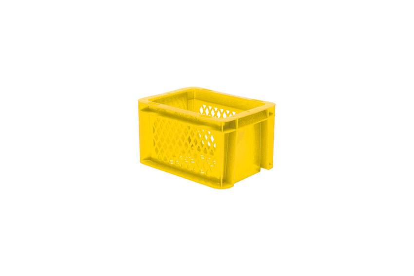 EN Stacking bin Rainbow 2l - 200x150x120mm - perforated sides and bottom 