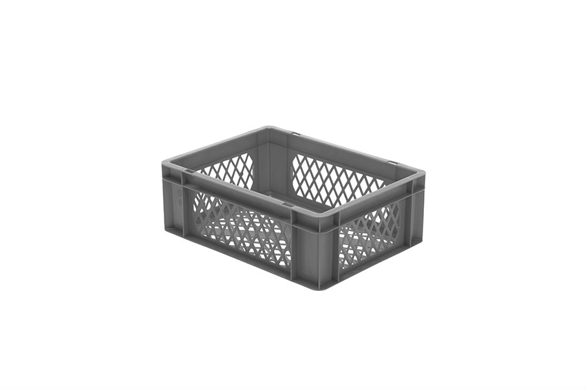 EN Stacking bin Rainbow 13l - 400x300x145mm - perforated sides and bottom 