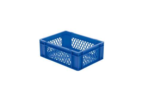 EN Stacking bin Rainbow 13l - 400x300x145mm - perforated sides and bottom